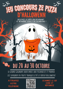 Affiche halloween avec QR code 2023